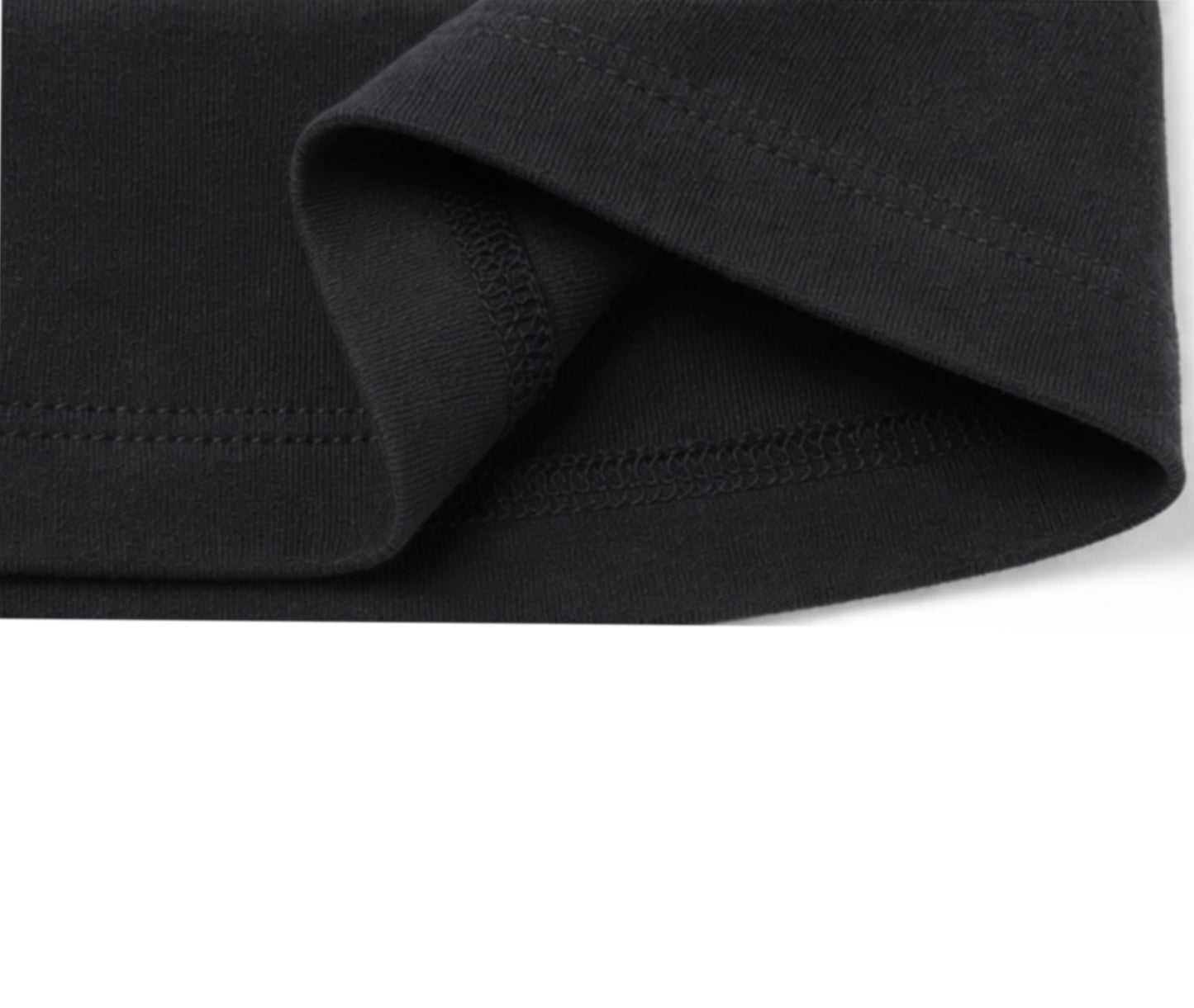 FOLD OVER MINI SHORTS BLACK