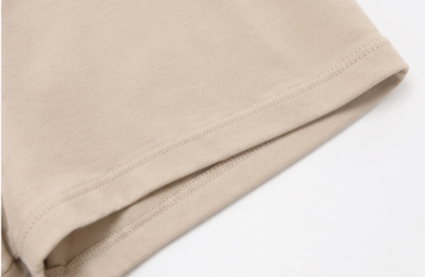 FOLD OVER MINI SHORTS CREAM